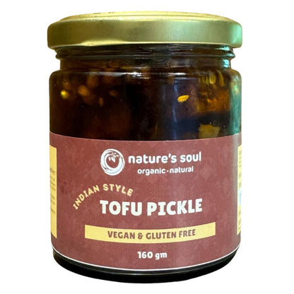 Tofu Pickle Indian Style - Fresh - Vegan &amp;amp; Gluten Free - Made with Organic Ingredients - 160gm