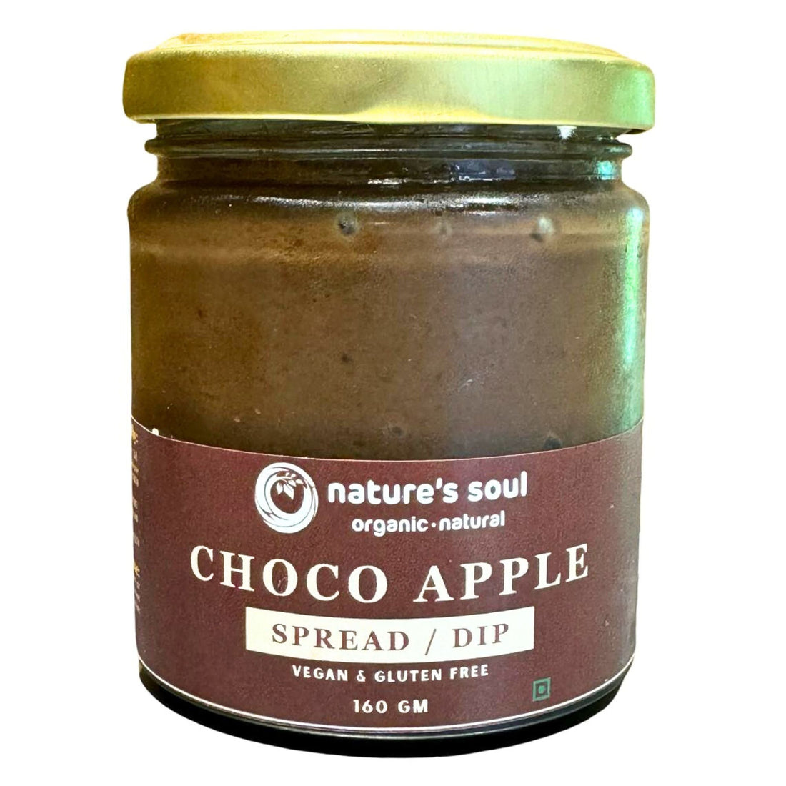 Choco Apple Spread - Fresh - Vegan, Gluten Free &amp;amp; Refined Sugar Free - Made with Organic Ingredients - 160gm
