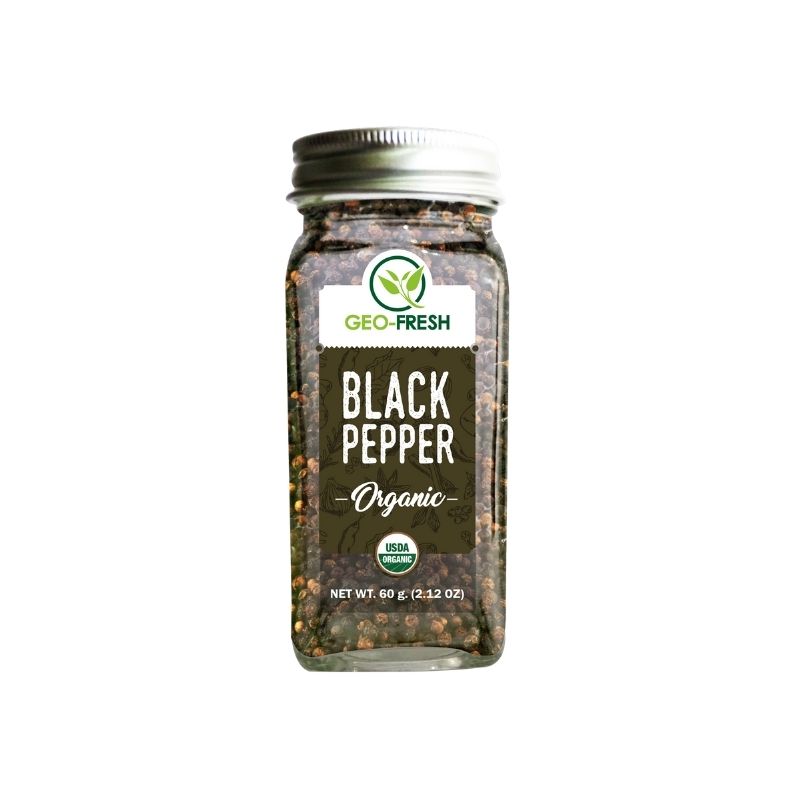 Black Pepper | USDA Organic - Geo-Fresh - 60gm