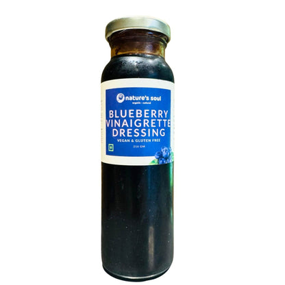 Blueberry Vinaigrette Dressing - Fresh - Oil Free - Vegan, Gluten Free &amp;amp; Refined Sugar Free - Made with Organic Ingredients - 210gm