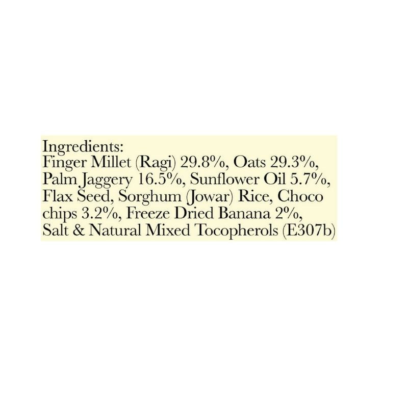 Chocochip Oat Clusters &amp;amp; Ragi Flakes With Banana - Wingreens Harvest - 350gm