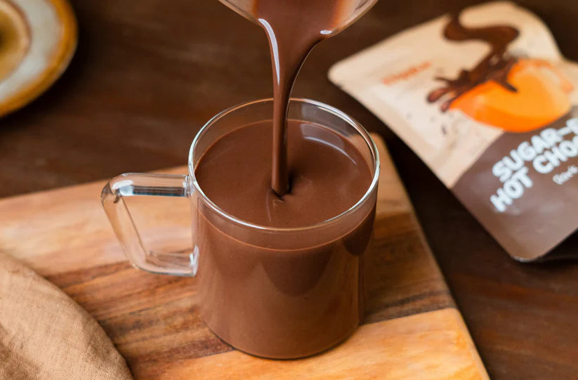 Chocolate Mix | Sugar Free Dark Hot Chocolate Mix - Vegan, Gluten Free-No Sugar &amp; Chemical Free - Tiggle - Make 10 Cups - 100gm