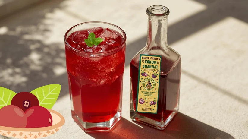 Sharbat | Kokum Sharbat - 100% Handmade - No preservatives, Additives, or Artificial flavors- Phulo Phalo - 250ml