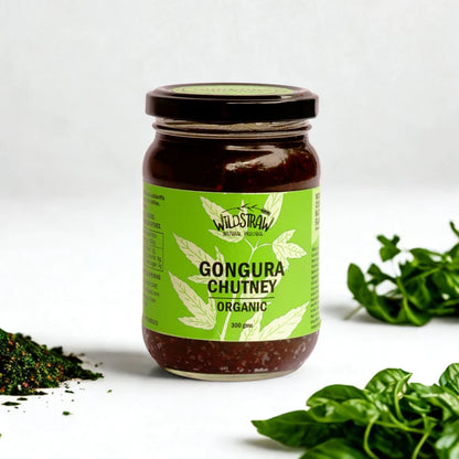 Chutney | Gongura Chutney-Cooked with Garlic and Cold-pressed sesame oil  - No added Vinegar, Sugar or Preservativess– Wildstraw – 300gm