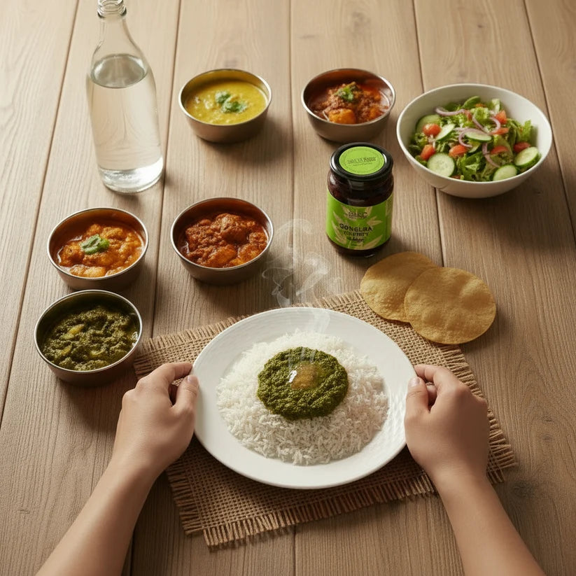 Chutney | Gongura Chutney-Cooked with Garlic and Cold-pressed sesame oil  - No added Vinegar, Sugar or Preservativess– Wildstraw – 300gm