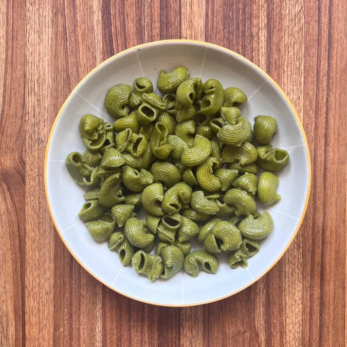 Pasta | Maccheroni (Spinach &amp; Semolina) – Whole Wheat &amp; Semolina – No Maida &amp; No Added Salt – Donna Pastaia – 200gm