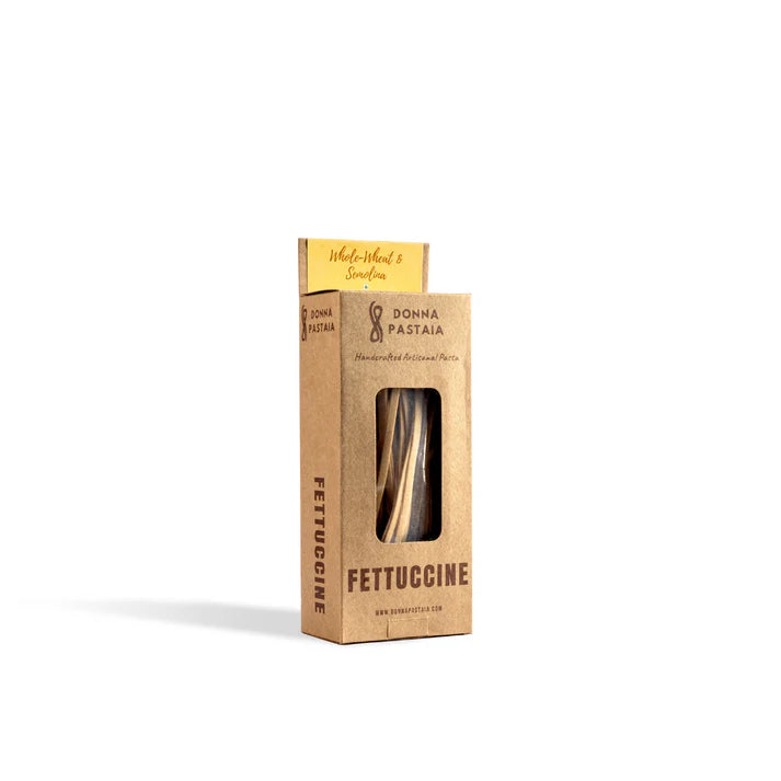 Pasta| Fettuccine Whole Wheat &amp; Semolina Pasta – Donna Pastaia – 250gm