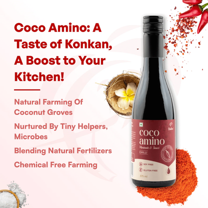 Coco Amino | Marinade &amp; Sauce (Chilli) – Gluten Free &amp; Soy Free – Balion – 375ml