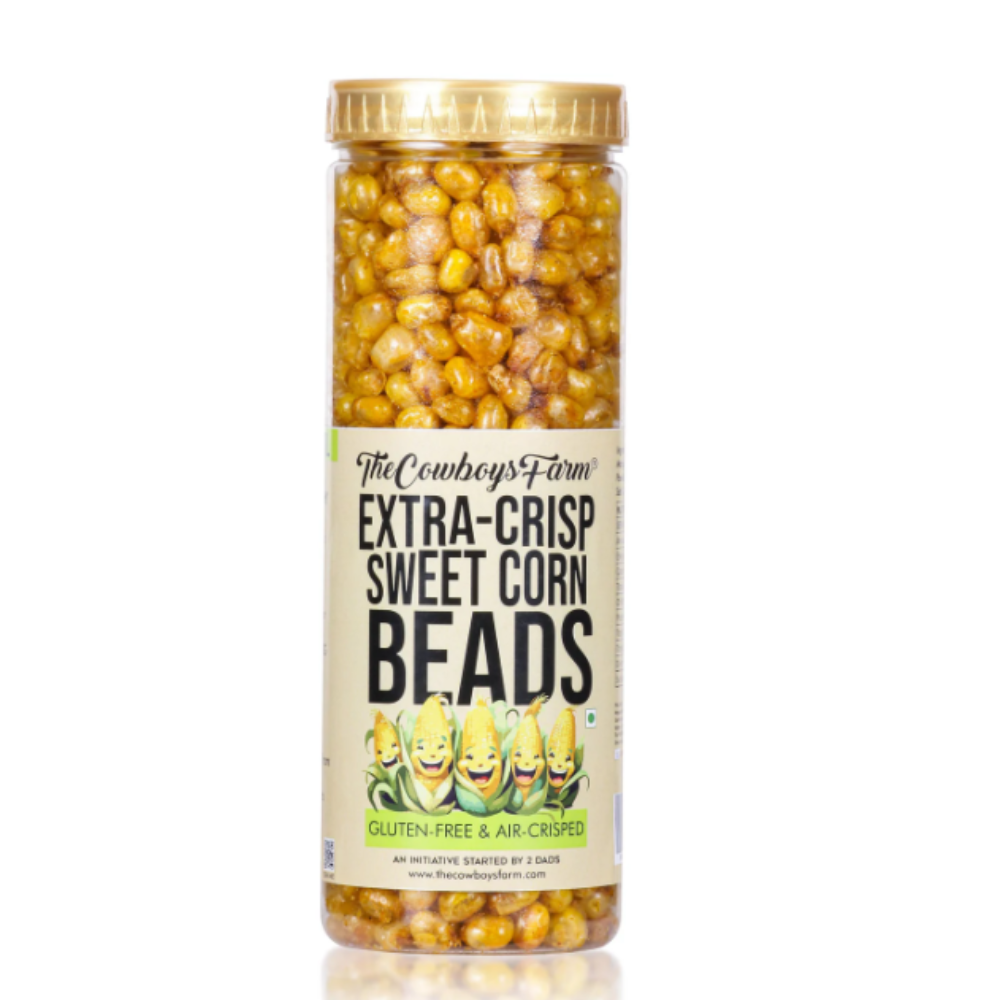 Beads | Extra Crisp Sweet Corn Beads - Gluten Free, No Palm Oil, No Onion. No Garlic & No Added Preservatives – The Cow Boys Farm – 150gm