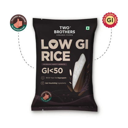 Rice-Low GI Rice | Kalanamak Variety| Aromatic Rice- Two Brother-2000gm