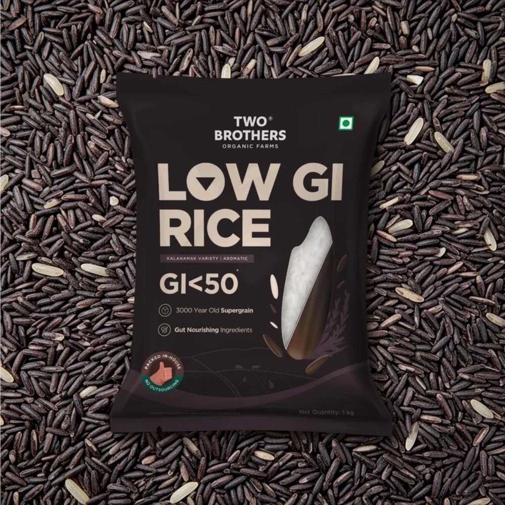 Rice-Low GI Rice | Kalanamak Variety| Aromatic Rice- Two Brother-2000gm