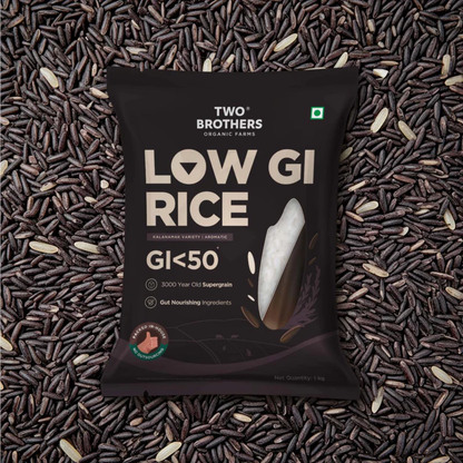 Rice-Low GI Rice | Kalanamak Variety| Aromatic Rice- Two Brother-2000gm