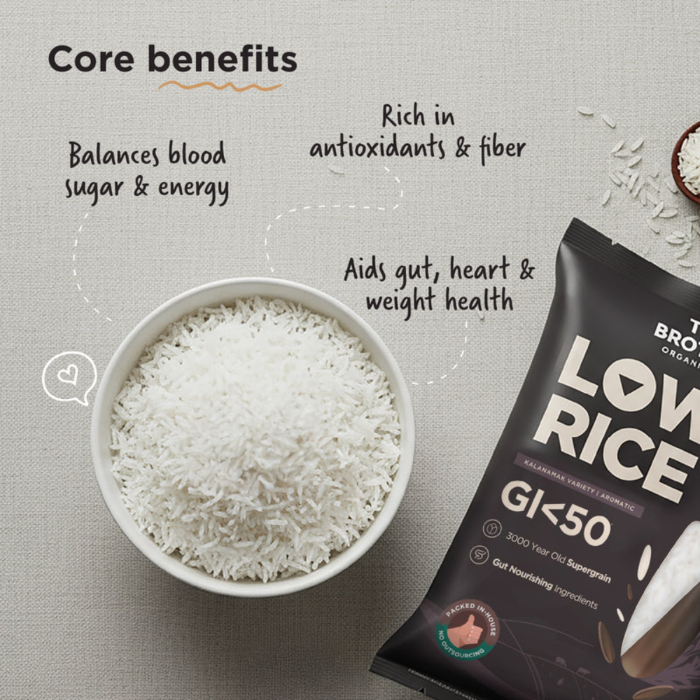 Rice-Low GI Rice | Kalanamak Variety| Aromatic Rice- Two Brother-2000gm