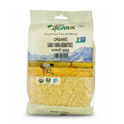 Rice | Ganga Yamuna Basmati Rice  - Just Organik - 1000gm