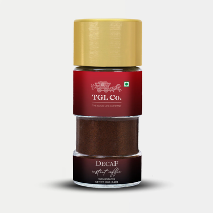 Coffee | Decaf Premium Instant Coffee - 100% Robusta (No Caffeine)-TGL Co-100gm