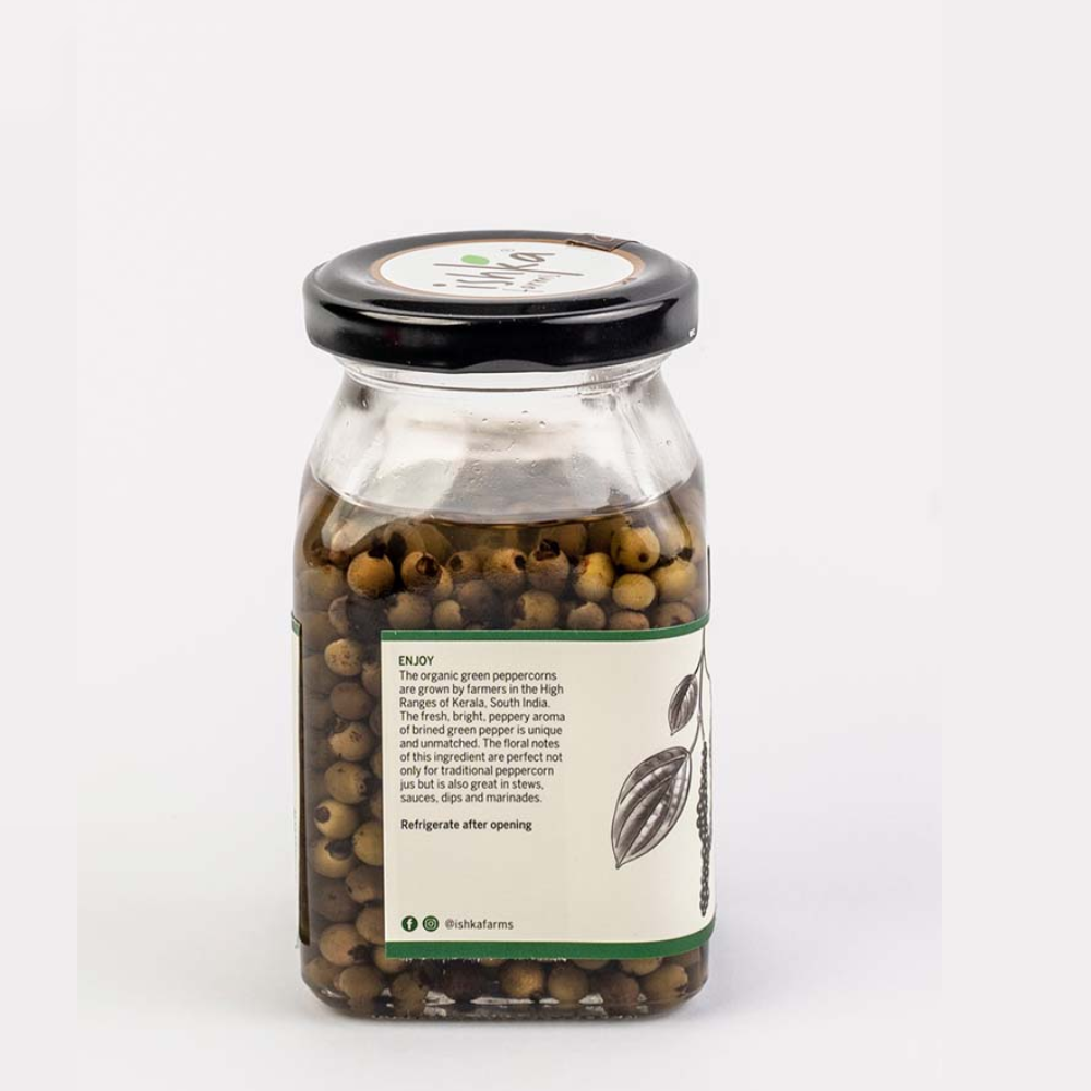 Green Peppercorn In Brine-Ishka Farms-184gm
