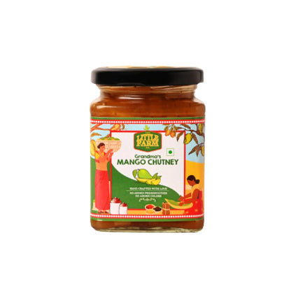 Chutney | Sweet Mango Chutney (Made With Real Mango Chunk &amp; Pulp) –  No Added Preservatives, Artificial Colours &amp; No Artificial Flavours Or No Refined Sugar – The Little Farm – 450gm