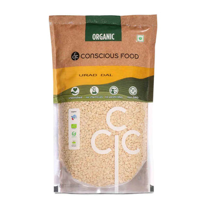 Split Black Gram (Urad Dal) - Conscious Food – 500gm