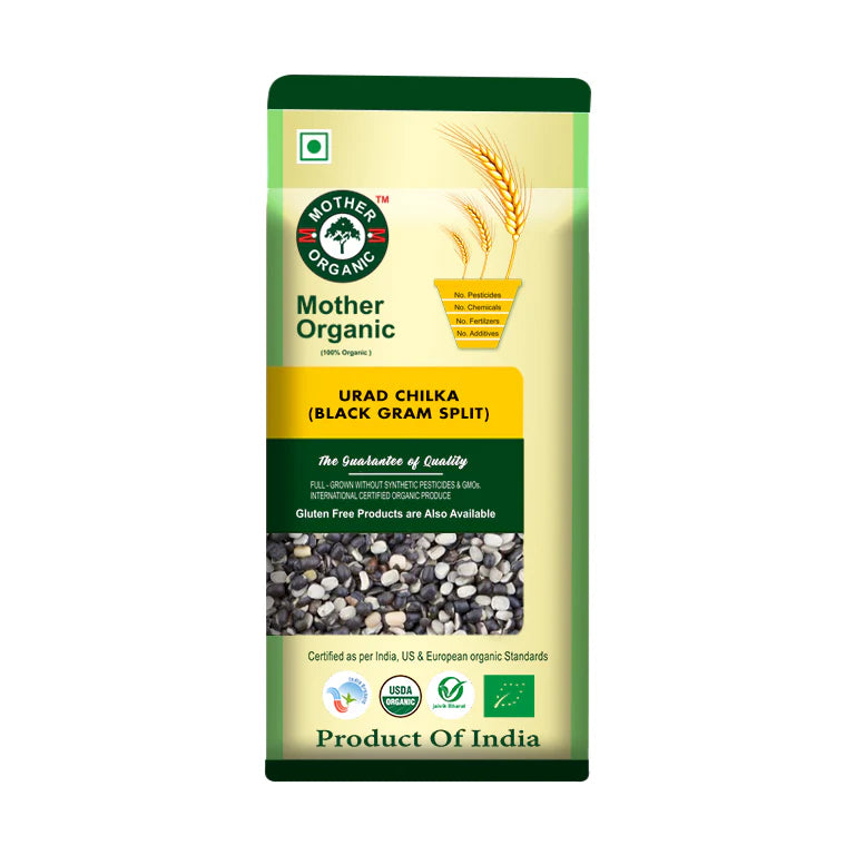 Urad Chilka - USDA Organic - Mother Organic - 500gm