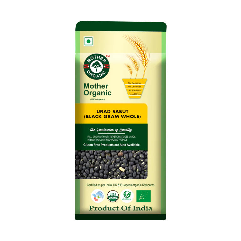 Urad Sabut - USDA Organic - Mother Organic - 500gm