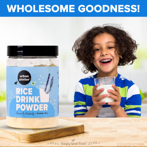 Rice Drink Powder | Ideal For Blending, Drinking, Cooking And Baking - Plant Based - Dairy Free, Lactose Free &amp; No Added Sugar - Urban Platter - 200gm