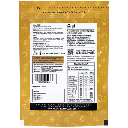 Potato Starch Powder – Gluten Free - Urban Platter – 400gm
