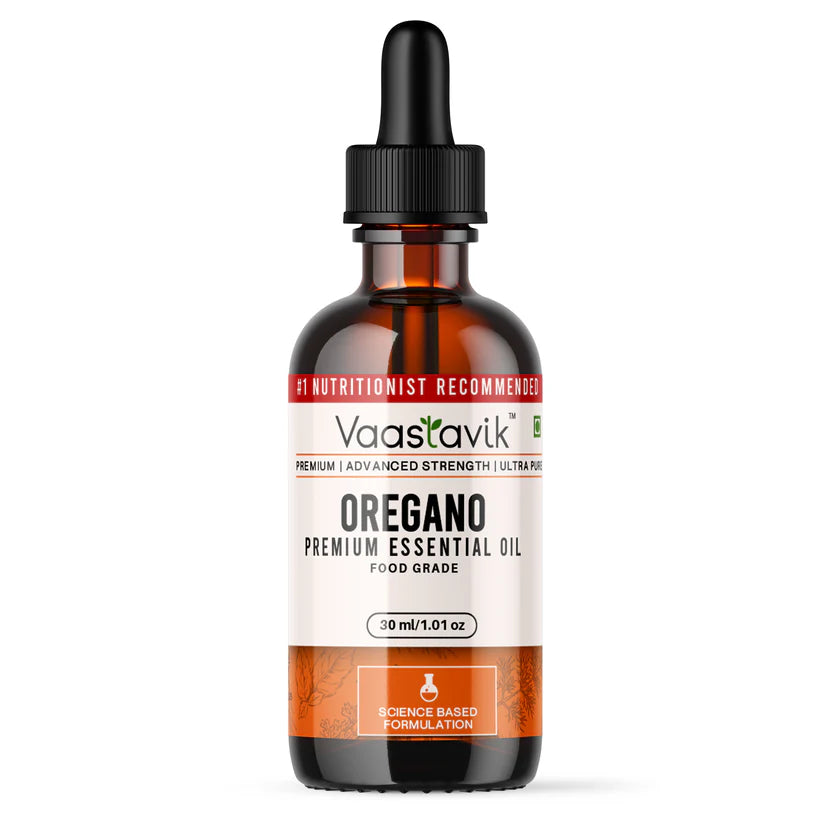 Oregano Oil | Oregano Essential Oil Pure Grade - Non GMO &amp; No preservatives - Vaastavik - 30ml
