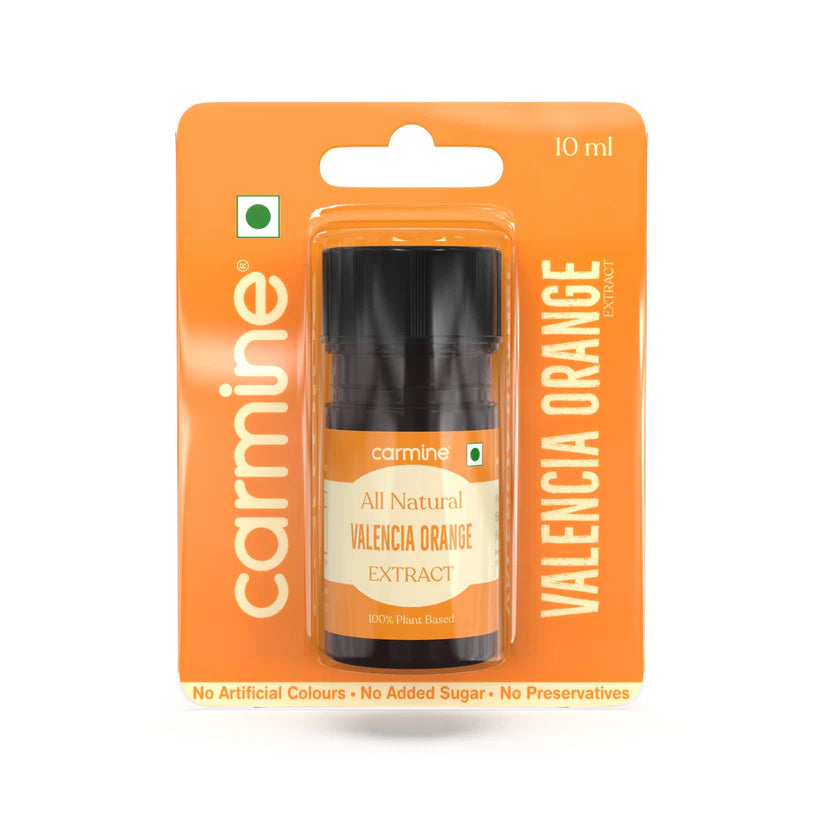 Valencia Orange Extract | All Natural – Vegan, Gluten Free, Alcohol Free, No added Sugar &amp;amp; No Artificial Ingredients – Carmine County – 10ml