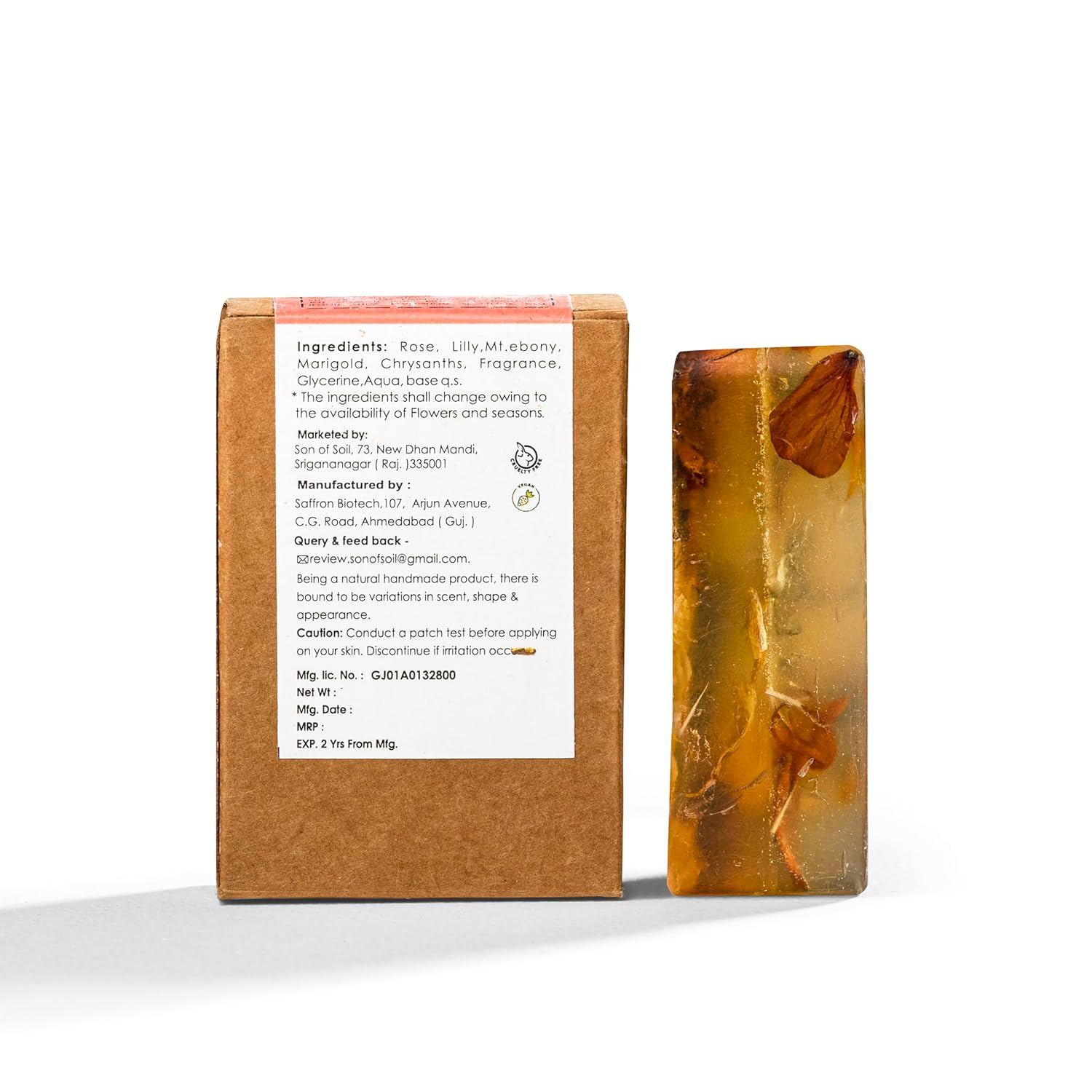 Soap | (Valley Of Flower) - Handcrafted - Son Of Soil - 120gm