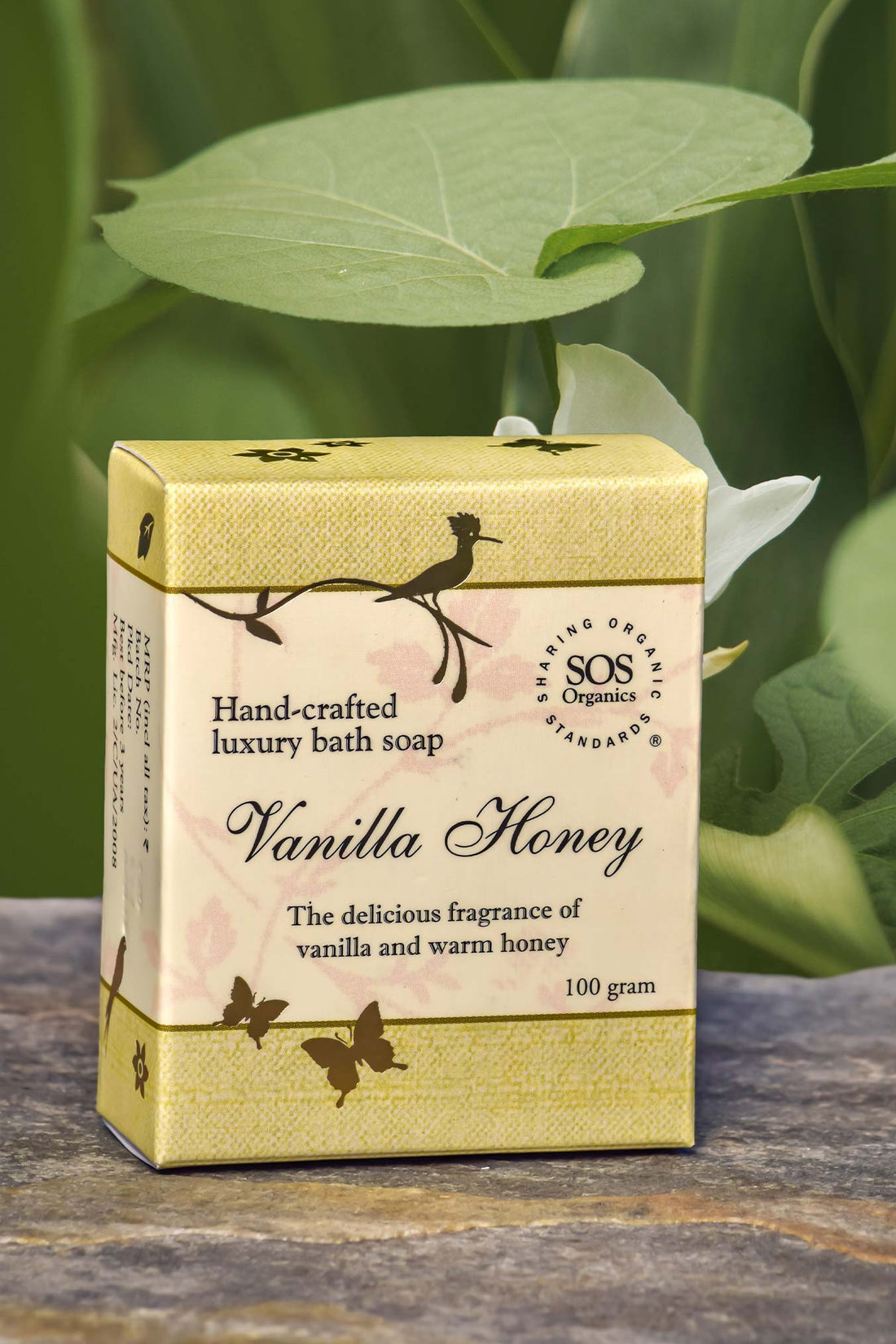 Vanilla Honey Luxury Bath Soap - SOS Organics - 100gm