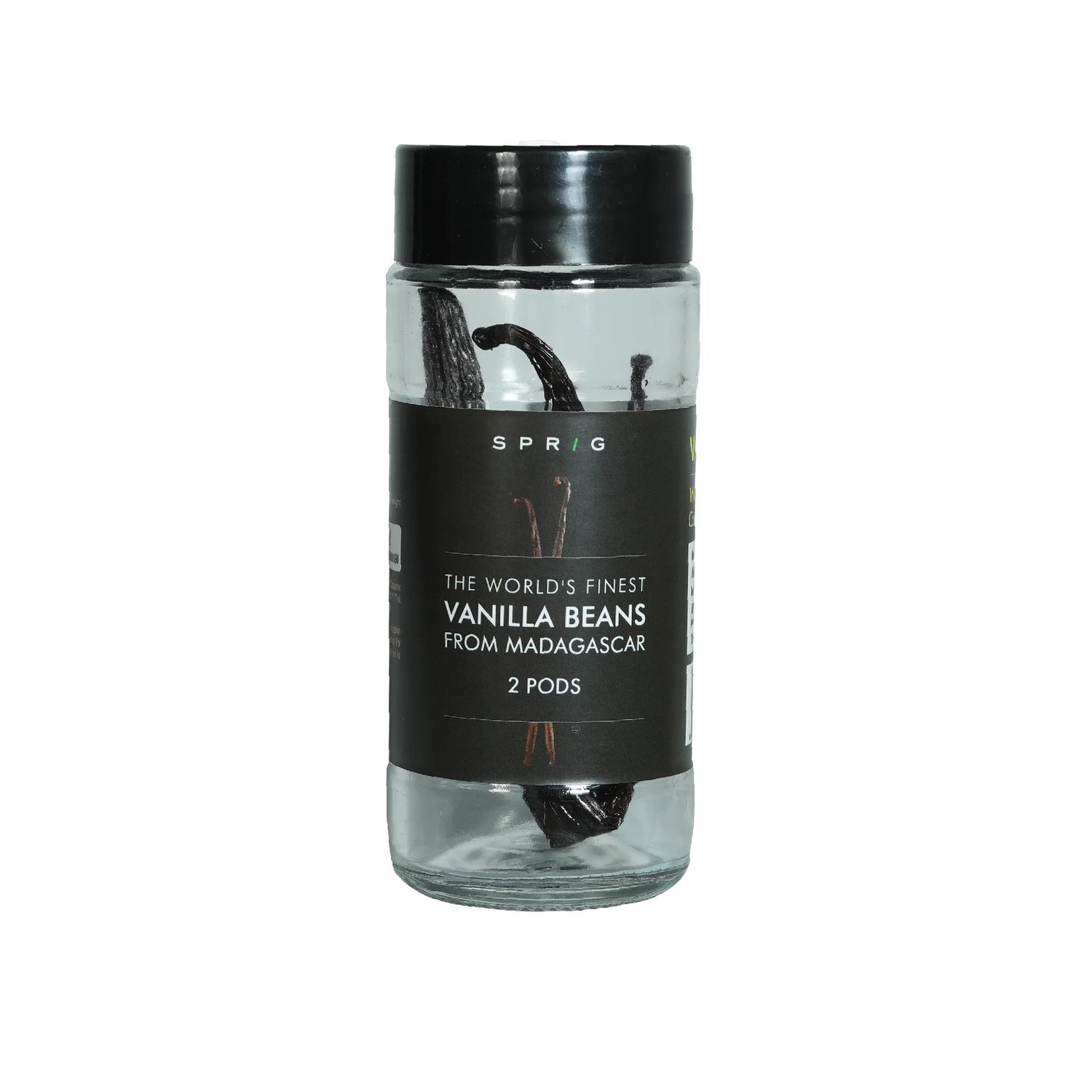 Vanilla Beans | Grade A Vanilla Beans from Madagascar - Sprig - 2 Vanilla Pods