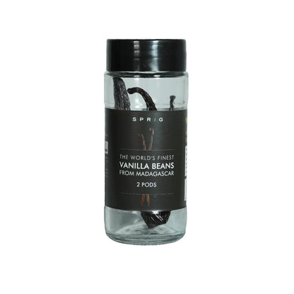 Vanilla Beans | Grade A Vanilla Beans from Madagascar - Sprig - 2 Vanilla Pods