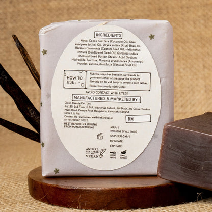 Soap | Vanilla Soap Bar - Olive Oil Based Formula - No Artificial Fragrances, Parabens Free &amp; No Added Preservatives - The Bare Bar – 100gm