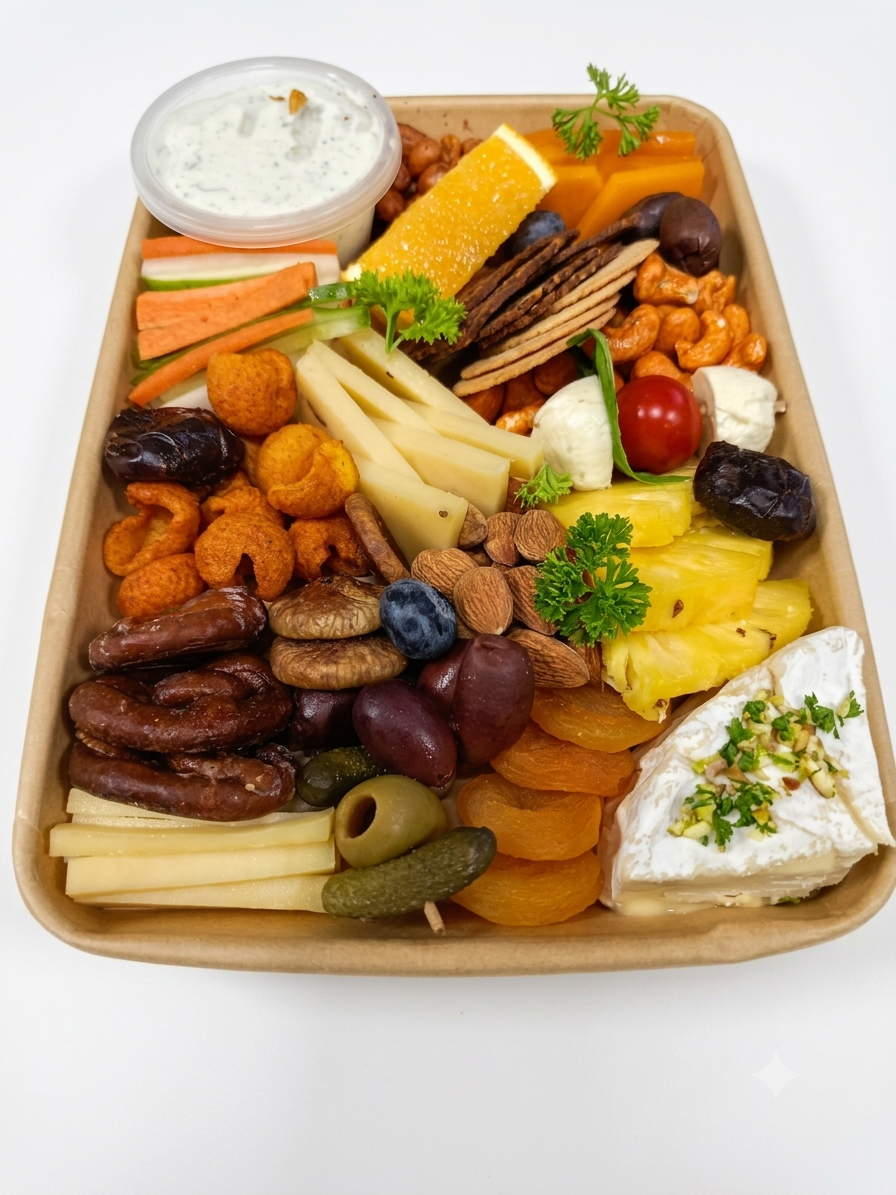 Veg Cheese Platter - Fresh - Made with Organic Ingredients - Box