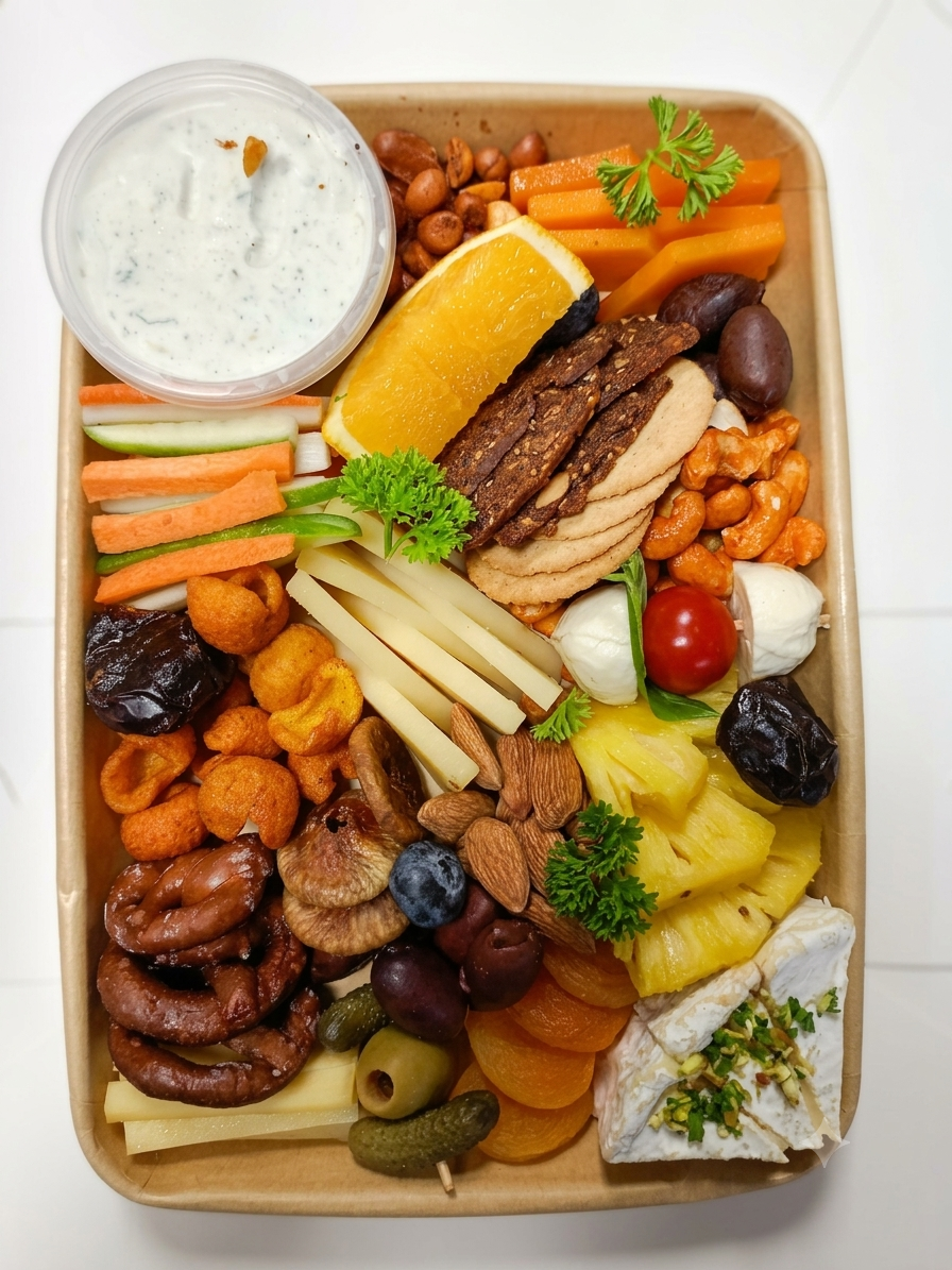 Veg Cheese Platter - Fresh - Made with Organic Ingredients - Box