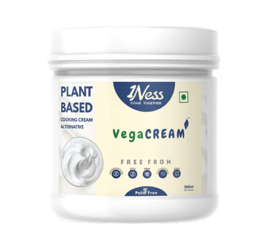 Cooking Cream | Vega Cream  - Vegan -No Preservative ,GMO, Palm &amp; Dairy Free - 1Ness - 500gm