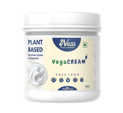Cooking Cream | Vega Cream  - Vegan -No Preservative ,GMO, Palm &amp; Dairy Free - 1Ness - 500gm