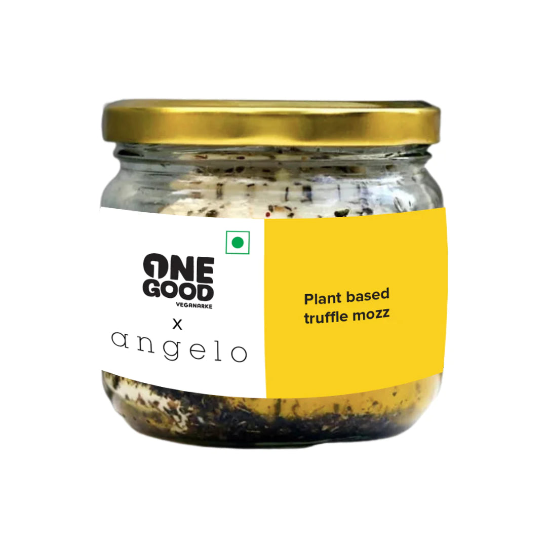 Mozzarella Cheese | Truffle - Plant Based - Vegan, Gluten Free, Soy Free, Dairy Free, Trans Fat Free &amp;amp;  No Added Sugar - One Good Veganarke - 250gm