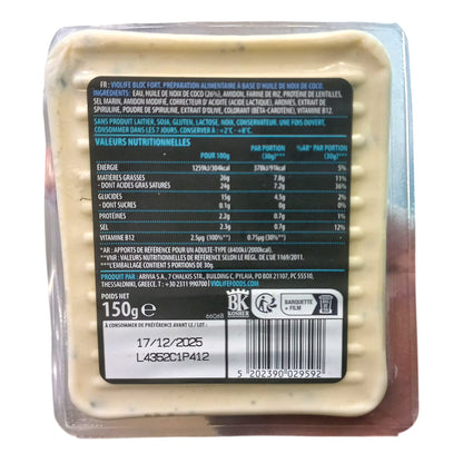 Cheese | Fort Bloc Cheese (With Vitamin B12) – 100% Plant Based – Vegan, Gluten Free, Dairy Free, Soya Free, Lactose Free &amp; No Added Preservatives – VioLife – 150gm