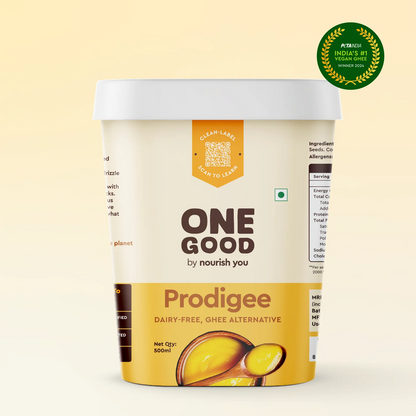 Ghee | Prodigee - Plant-based Prodigee -Gluten Free, Vegan - Zero trans fat, Clean Label , No Added Preservatives &amp; Lactose Free - One Good Veganarke - 500ml
