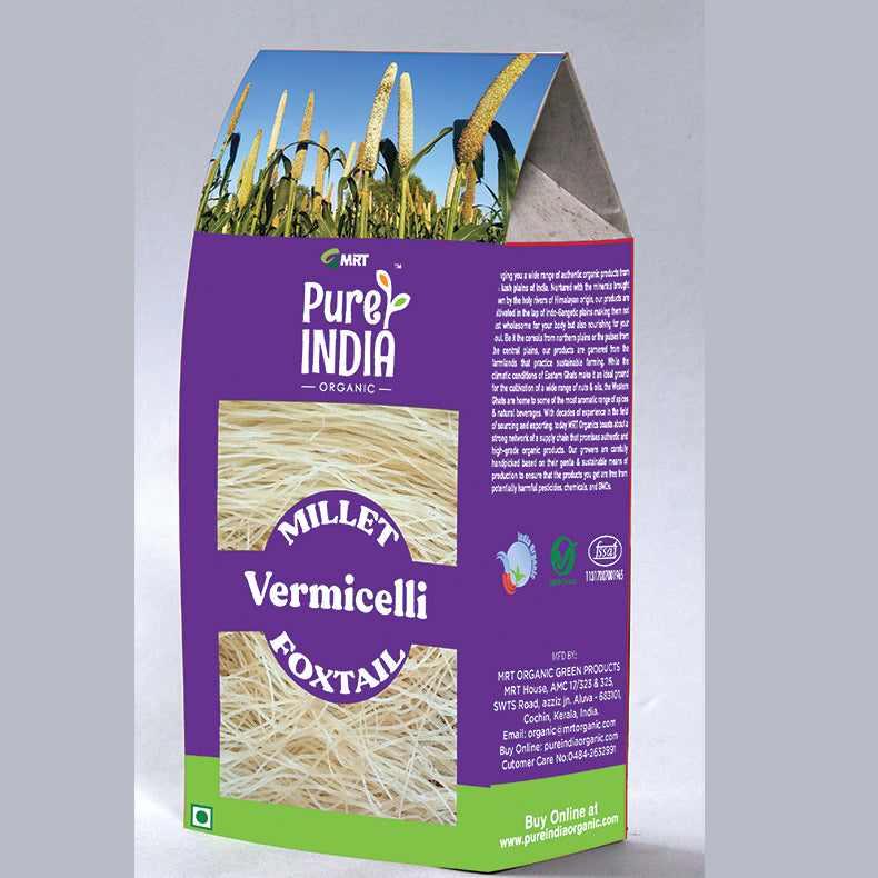 Vermicelli | Foxtail Millet Vermicelli - Organic - Mrt Organics - 150gm