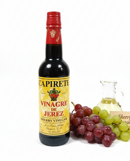 Vinegar | Sherry Vinegar (Vinagre De Jerez) - 7% Acidity - No Artificial Colors &amp; No Added Sugar - Capirete- 375ml