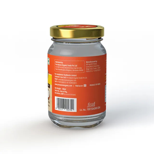 Virgin Coconut Oil - Cold Pressed - Pro Nature - 200ml