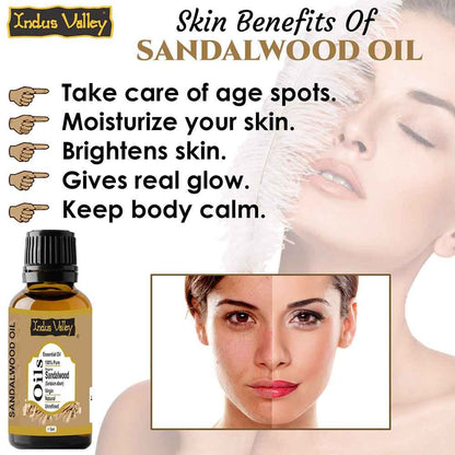 Virgin Sandalwood Essential Oil - Unrefined – Indus Valley – 5ml