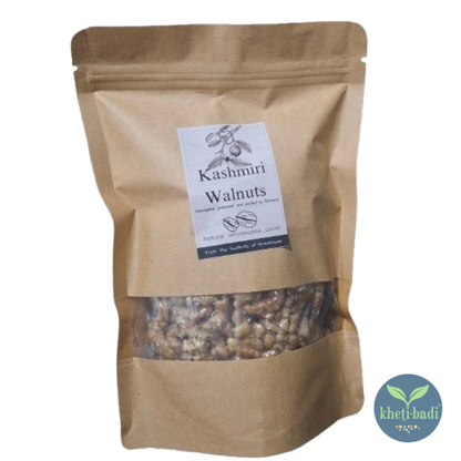 Walnuts | Kashmiri Walnuts (From foothills of Himalayas) - Plant Based, Super Food,  Nutrient Dense -Khetibadi – 250gm