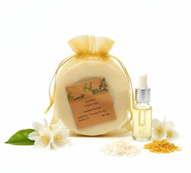 Wardrobe Freshener - Jasmine Tvaksutra - Long Lasting Freshness-Odor Neutralizer &amp; Fabric Scents- Crisp &amp; Clean Aroma- Tvaksutra
