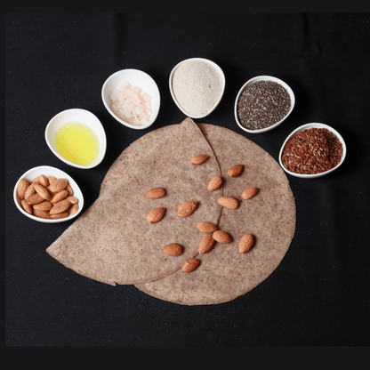 Tortilla | Almond Roti – Wrap - Vegan, Gluten Free, No Maida, Keto Friendly, Diabetic Friendly &amp; No Additives – Get Sorted – Pack Of 5