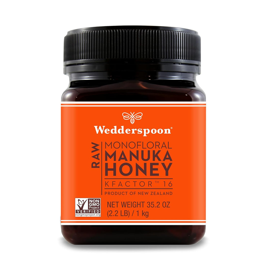 Manuka Honey | Raw Manuka Honey K Factor 16+ - Wedderspoon - 1000gm