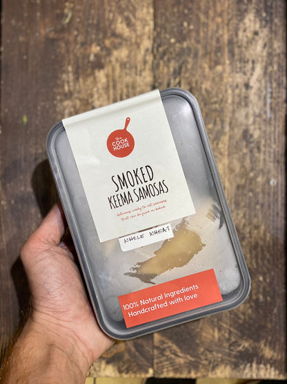 Whole Wheat Smoked Keema Samosa – The Cook House – 8Pcs.