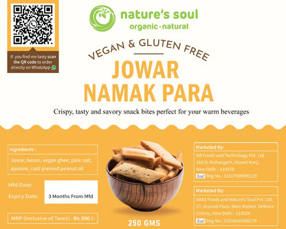 Namak Para | Jowar - Vegan &amp; Gluten Free - Nature&